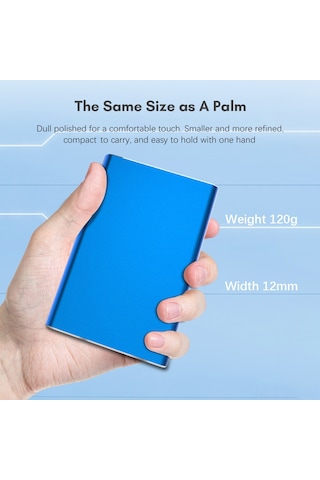 Mufunye 750gb Usb3.0 Metal Mobil Disk, 2.5 İnç Sata, Hızlı Veri Transferi, Hafif Ve Taşınabilir, Kırmızı