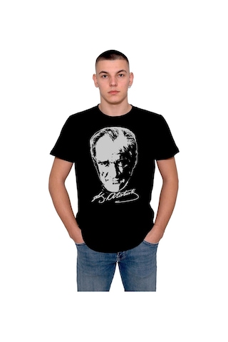 Gazi Mustafa Kemal Atatürk Portre Tişört Unisex T-shirt 001