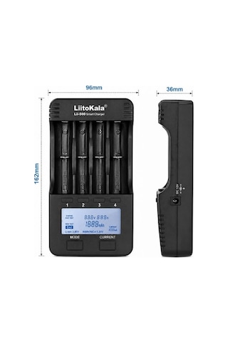 Liitokala Lii-500 4 Yuvalı Akıllı Pil Şarj, Deşarj Ve Kapasite Test Cihazı