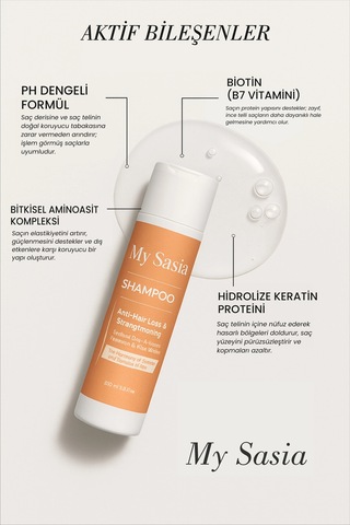 My Sasia Onarıcı & Güçlendirici Keratin Şampuan