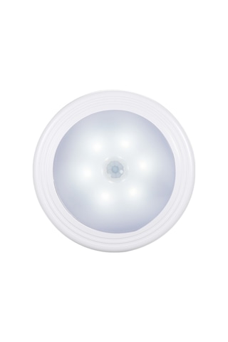 Symbee Dairesel Led Gece Lambası, İnsan Hareket Sensörlü, Işık Kontrollü, Manyetik Montaj, Ev/outdoor, 3aaa Pil Pil Yok , Beyaz Işık Beyaz
