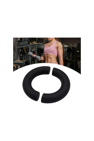 Ganzhoushop Yarım Taşınabilir Suntek Siyah-1kg Anti-kaymaz Dambıl Daire 2 Adet