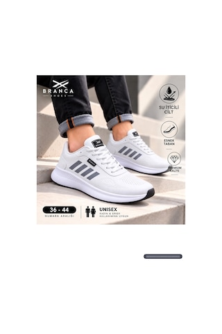 Branca Unisex Kadın Erkek Yarı Ortapedik Günlük Spor Sneaker Yürüyüş Outdoor Ayakkabı Beyaz - Buz Branca Unisex Kadın Erkek Yarı Ortapedik Günlük Spor Sneaker Yürüyüş Outdoor Ayakkabı Beyaz - Buz