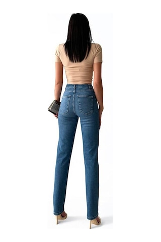 Lacarino 7949s Traıght Fıt Kadın Jean Pantolon Blue