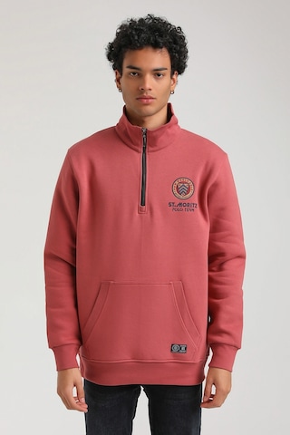 New World Polo Kestane Slim Fit Half-zip Sweatshirt 23fwm64064 - Kiremit