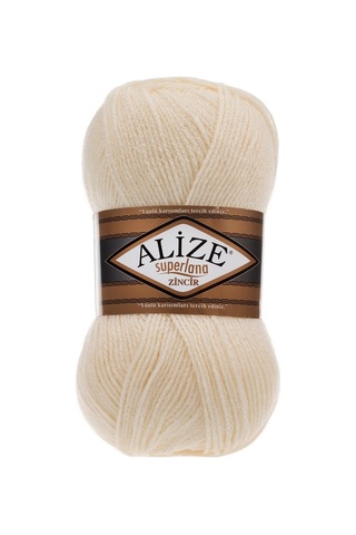 Alize Superlana Zincir 01 Krem 100 Gr.