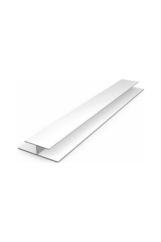 Sermimar Pvc Plastik Lambiri Aksesuarı Beyaz H Bağlantı Profili 1,5m X 2 Adet