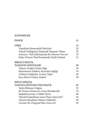 Kim Egemen Olabilir Yazgısına - Türk Romanında Trajedi ve Özgür I