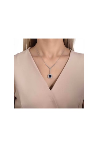 2.26 Karat Pırlanta Safir Kolye T13396