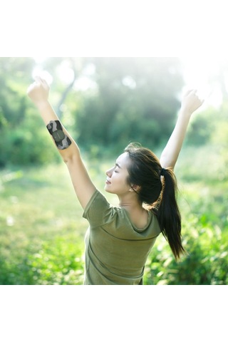 Leezsing Leravan Magic Sticker Cool Version Vücut Rahatlatıcı Masaj Makinesi Taşınabilir Elektrikli Masaj Aleti-631 Çok Renkli