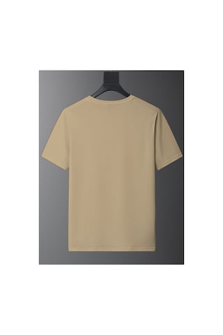 Nevermind Sevgili Kombin Tişörtü Müzik Yapan Kedi Baskılı Unisex Oversize %100 Pamuk Çift Tişörtü Bej Bej