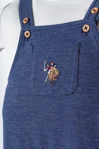 U.S. Polo Assn. U.s. Polo Assn Erkek Bebek 2 Li Salopet Takım Mavi-2261 Mavi