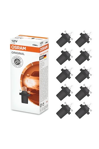 Osram 12v 1,2w Siyah Soketli Gösterge Kadran Ampulü 10 Adet 2721 Mf