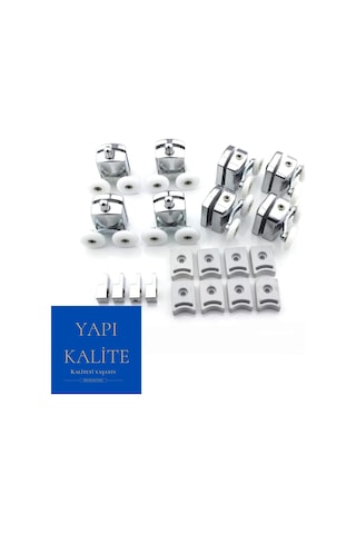 YAPI KALİTE Kırılmaz Duşakabin Tekeri Krom Çift Teker Duşakabin R Krom