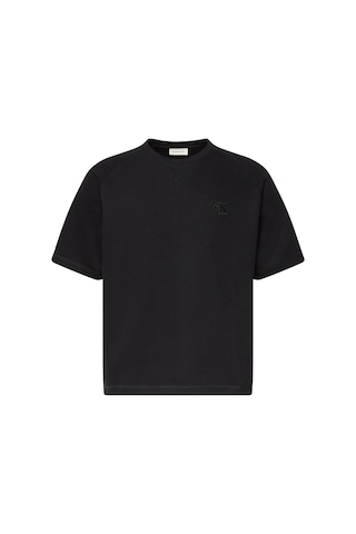 Calvin Klein Erkek Cozy Flatback Rib Ss Siyah Relaxed T-shirt-12801 Siyah