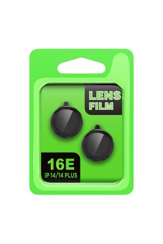 iPhone Uyumlu 16e Raze Metal Kamera Lens - Siyah