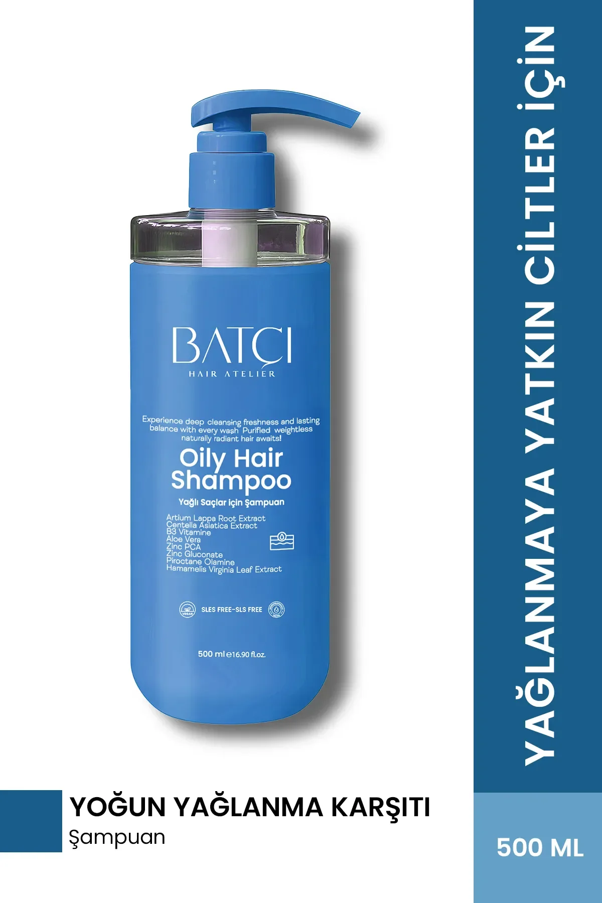 Yağlı Saç Derisi Ve Yağlı Saçlara Özel Yağlanma Karşıtı Saç Bakım Şampuan 500 Ml Tüm Saçlar
