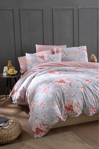 Mystory Home  Lastikli Çarşaflı Tek Kişilik Nevresim Takımı Rose