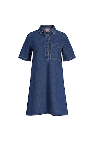 Jack & Jones Kadin Kisa Kollu Denim Elbise - Amara - 12289263 Medium Blue Denim