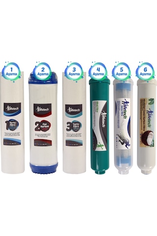 Lifetech 6 Aşama Filtre Seti Lifetech 6 Aşama Filtre Seti