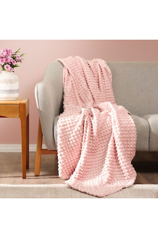 Karaca Home Alice Pudra Tomurcuk Wellsoft Throw 130 x 180 CM