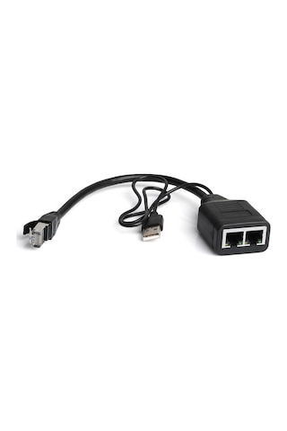 Dark Rj45 Megabit Ethernet Lan Çoklayıcı Adaptör Splitter Kablosu
