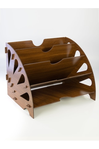 CapellaWoodWorks Masa Üstü Organizer Ceviz