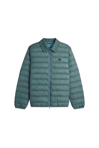 Fred Perry J1301 Collared Insulated Erkek Mont Yeşil