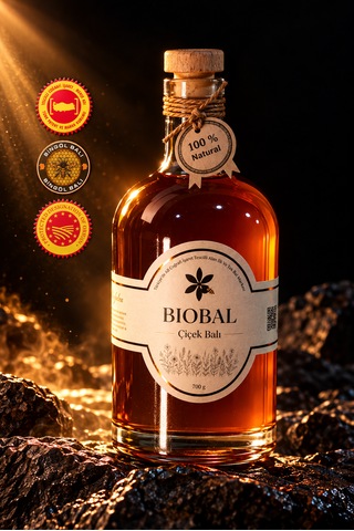Tek Şişeli Kutu 700 Gr, Avrupa Coğrafi İşaretli Balı