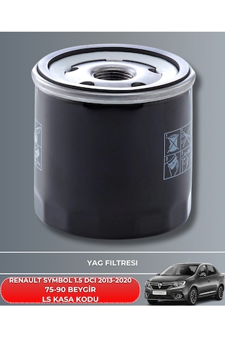 Renault Symbol 1.5 Dcı 2013-2014-2015-2016-2017-2018-2019-2020 75-90 Beygir Filtre - Yağ Bakım Seti