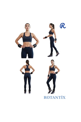 El Ve Ayak Bilek Ağırlığı 2x1 Kg Kum Torbası Korsesi Ağırlık Kas Güçlendirmek Pilates 1kg Siyah Set Diğer