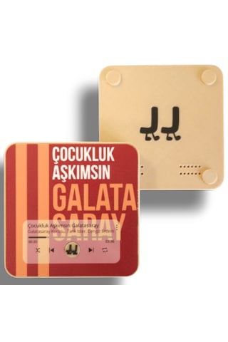Galatasaray Temalı Kişiye Özel Müzikli Magnet