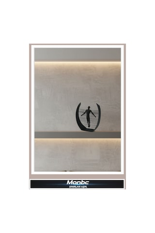 Monbc Modern Sanat Heykeli 3d Tasarım Dekoratif Biblo, Hediyelik Ve Ev Ofis İçin Şık Aksesuar