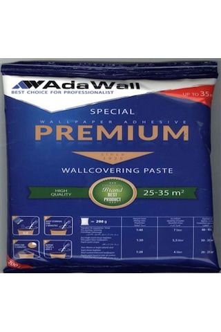 Adawall Duvar Kağıdı Tutkalı Toz 200gr 25-35 M2 Yapıştırıcı Adawall Duvar Kağıdı Tutkalı Toz 200gr 25-35 M2 Yapıştırıcı