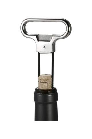 Didadodo Taşınabilir Şarap Tıpa Açacağı - Mini Mantar Bira Açacağı, Siyah Küçük Tasarım Siyah