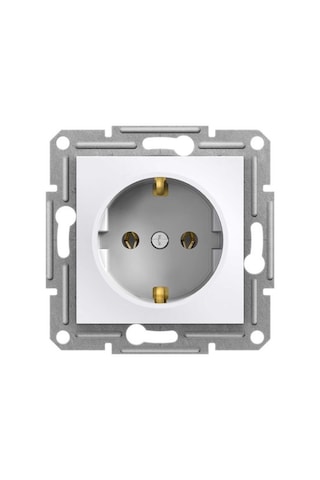 Schneider EPH2970121 Asfora Topraklı Priz Çerçevesiz Beyaz