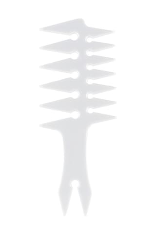 Vkemall Erkekler İçin Vintage Yağlı Saç Stili Oluşturucu Çift Taraflı Dokulu Saç Tarakası - Pp Malzeme Antistatik Dayanıklı