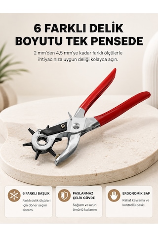 Delme Pensesi 6 Başlıklı Çok Amaçlı Paslanmaz Çelik Ergonomik Diğer 37247693