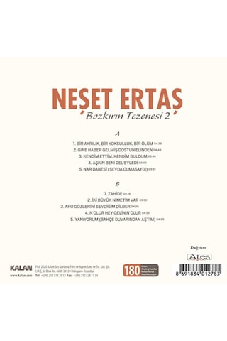 Plak - Neşet Ertaş - Bozkırın Tezenesi 2
