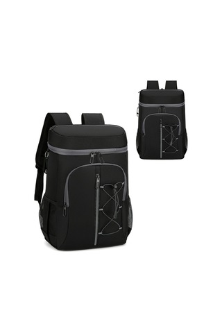 Yalıtımlı Soğutucu Sırt Çantası Rahat Yumuşak Soğutucu Y29144b Siyah