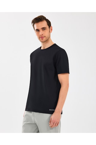 Skechers M Sorona Regular T-shirt Erkek Siyah Tshirt S2510210-001 SIYAH