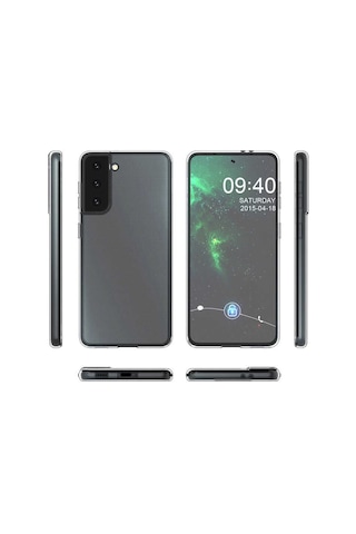Galaxy S21 Fe Kılıf Zore Şeffaf Ince Ve Esnek Süper Silikon Kılıf Renksiz