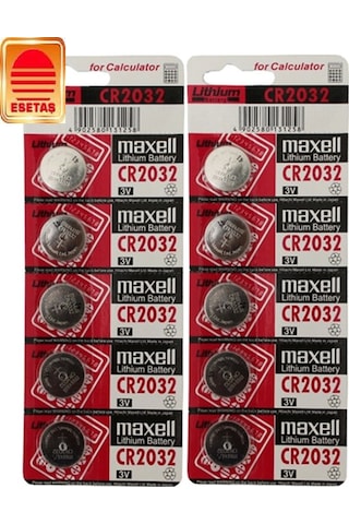Maxell Cr 2032 3V Lityum Pil 10 Adet Adiniza Faturali Maxell Cr 2032 3V Lityum Pil 10 Adet Adiniza Faturali