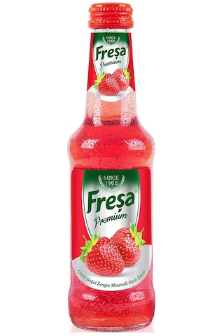 Freşa Premium Çilekli Vitaminli Maden Suyu 250 Ml X 24 Adet