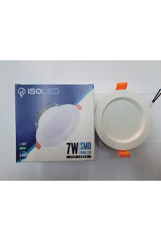 Isoled 7 Watt Spot Beyaz Kasa Beyaz Işık 10 Lu Paket Beyaz - Beyaz