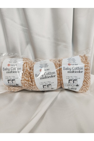 Baby Cotton Multicolor El Örgü İpi 3 Adet - 5203