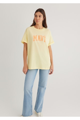 Mavi - Mavi Logo Baskılı Sarı Tişört 1600843-71315 Sarı