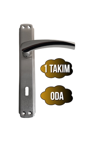 Serçe Bravo Krom Kapı Kolu Oda Aynalı İç Kapı Kolu Oda 1 Takım