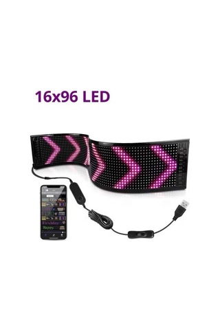 Led Ekran Matrix Panel En Büyük Boy Araba Yazısı Çok Renkli