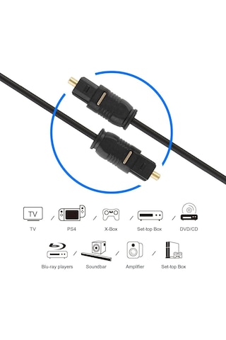 Daytona Zr146 Fiber Optik Ses Kablosu - 3m